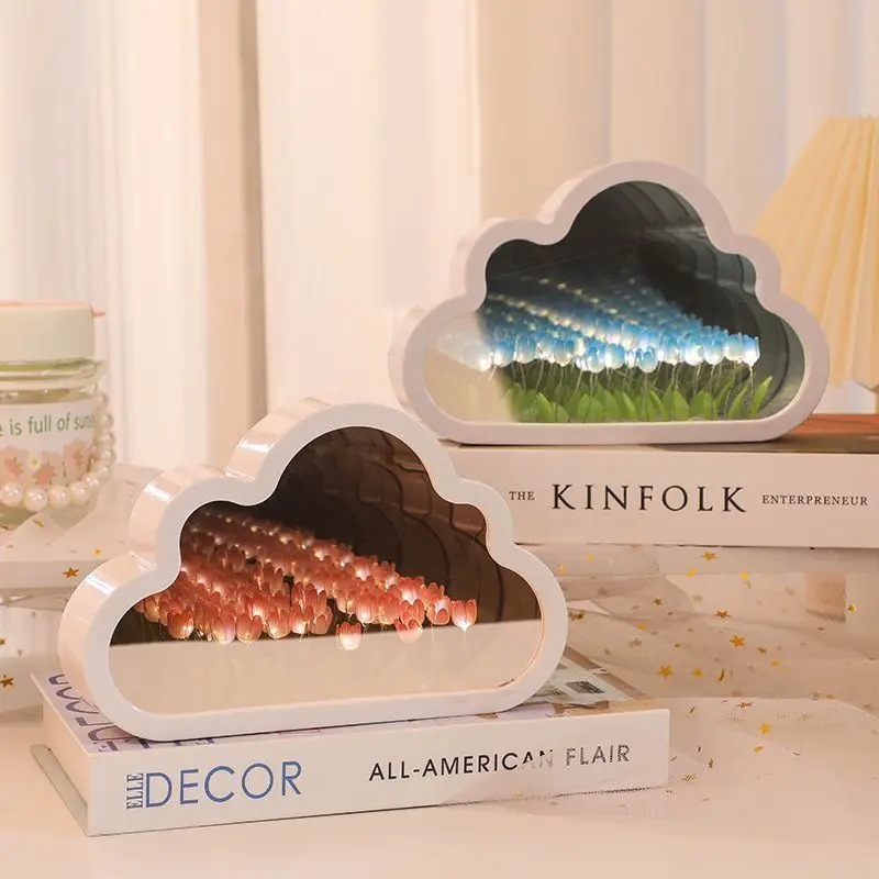 Cloud Tulip Night Light Handmade DIY Material Flower Home Decor Mirror Creative Atmosphere Lamp Birthday Gift Valentine's Day
Cloud Tulip Night Light Handmade DIY Material Flower Home Decor Mirror Creative Atmosphere Lamp Birthday Gift Valentine's Day