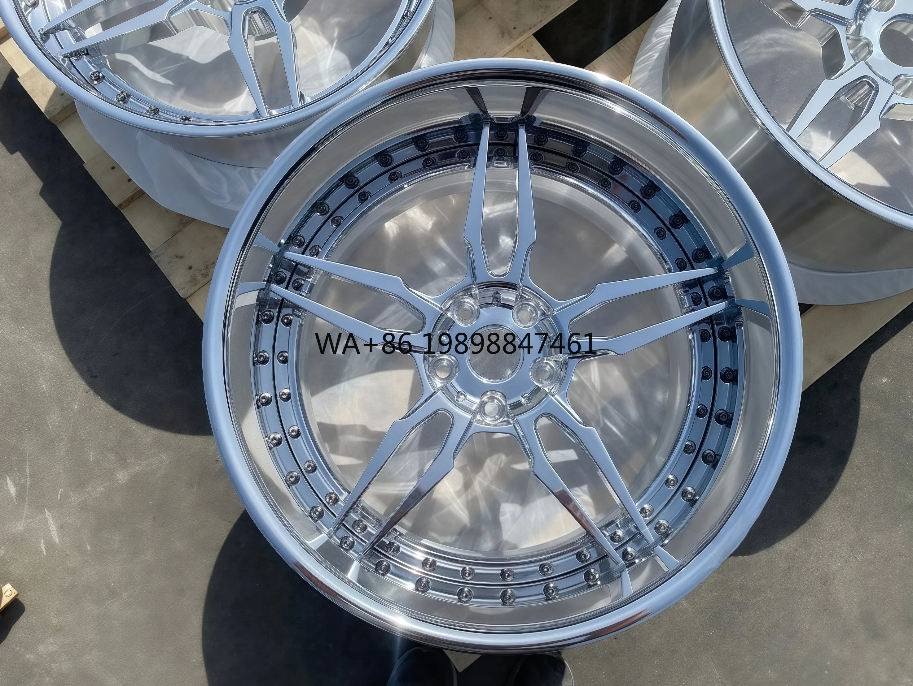 XINLAI Custom Deep Concave Chrome 2 Piece 5*120/114.3 18-22 Inch Passenger Car Aluminum Forged Wheel for BMW Porsche Audi 
XINLAI Custom Deep Concave Chrome 2 Piece 5*120/114.3 18-22 Inch Passenger Car Aluminum Forged Wheel for BMW Porsche Audi