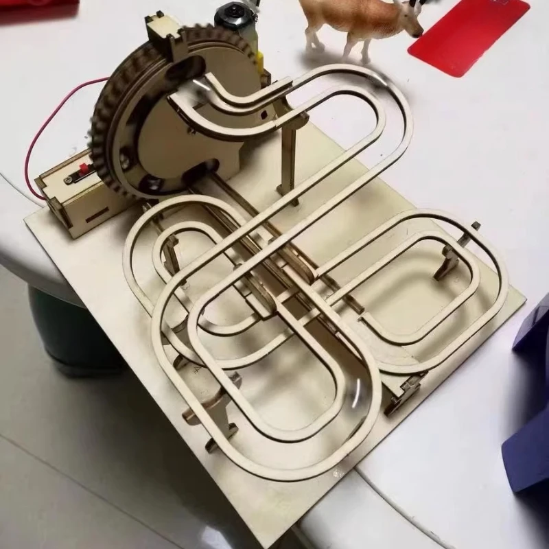 DIY Wooden Marble Machine - 3D Mechanical Gear Model, STEAM Educational Building Kit for Children
DIY Wooden Marble Machine - 3D Mechanical Gear Model, STEAM Educational Building Kit for Children