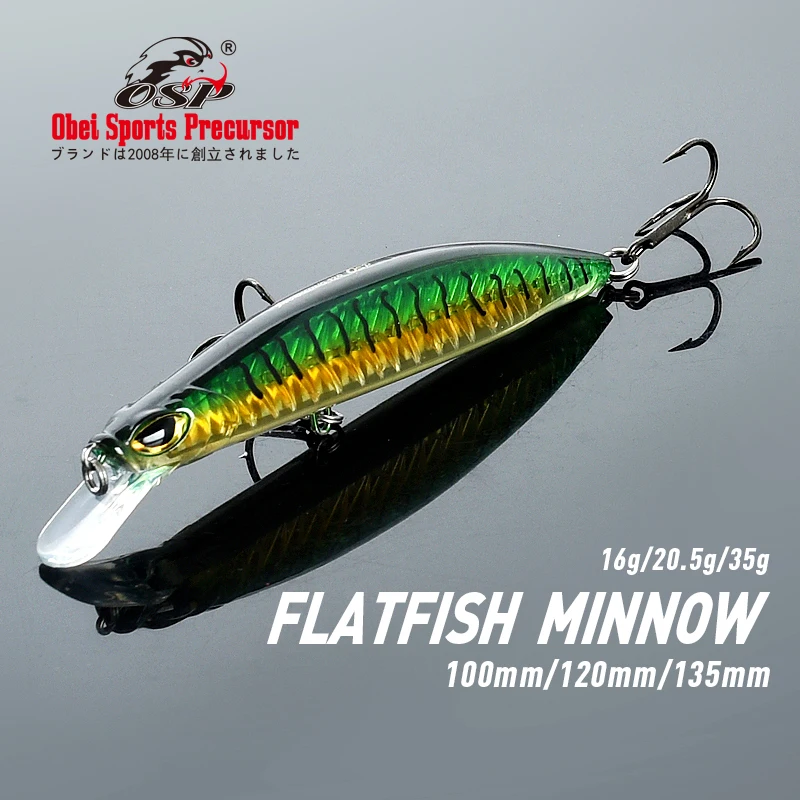 OSP 120mm Minnow Obei Lures 3D Eyes Wobbler Artificial Bait Saltwater Silicone Fishing Accessories Professional Novelty Lure
OSP 120mm Minnow Obei Lures 3D Eyes Wobbler Artificial Bait Saltwater Silicone Fishing Accessories Professional Novelty Lure