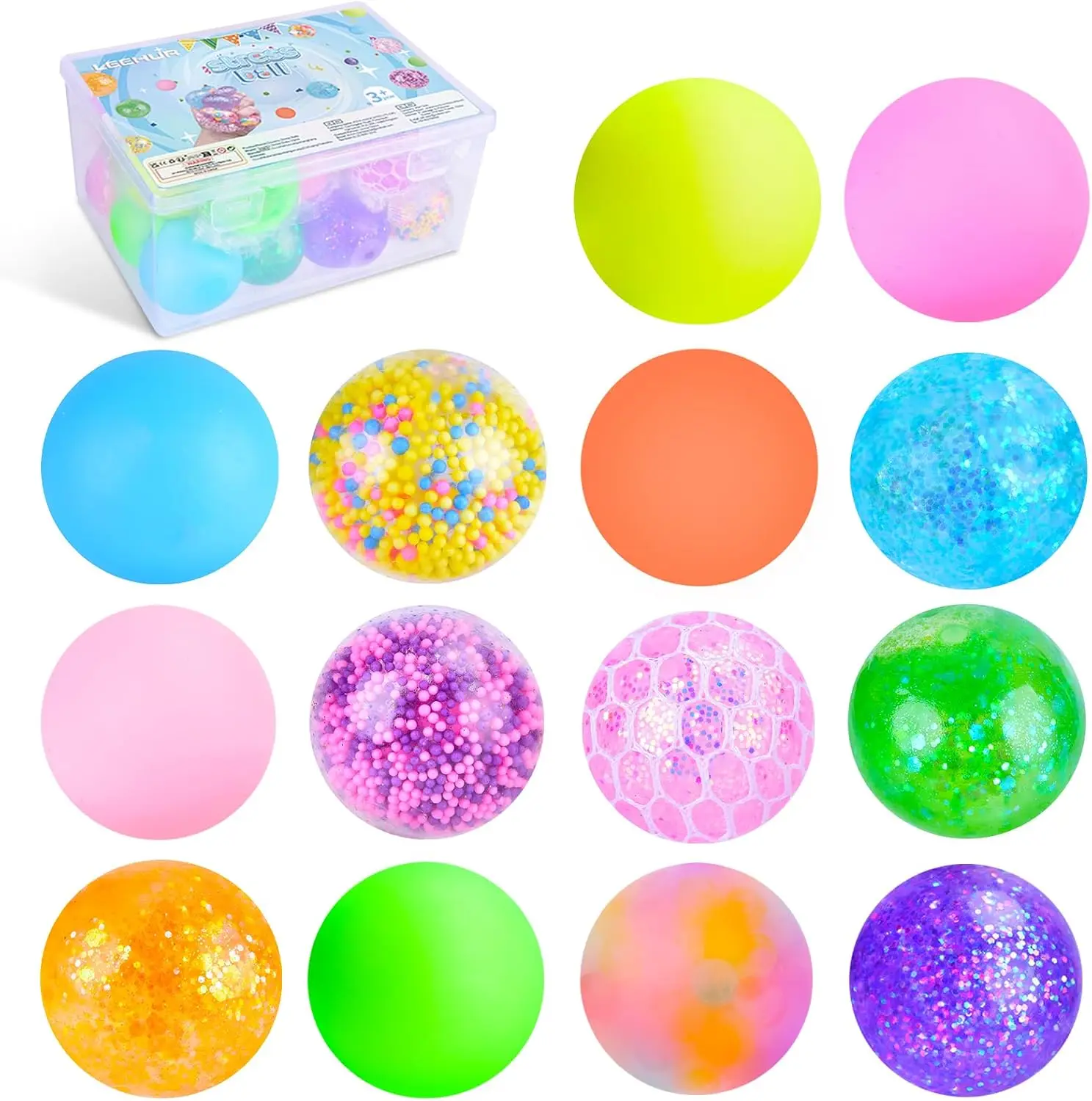 Stress Balls Set, Squishy Stress Ball, 14 Pack Squeeze Ball for Adults, Suqish Squishies Squeeze Balls for Adults Stress Relief, Anxiety Relief & Focus
Stress Balls Set, Squishy Stress Ball, 14 Pack Squeeze Ball for Adults, Suqish Squishies Squeeze Balls for Adults Stress Relief, Anxiety Relief & Focus