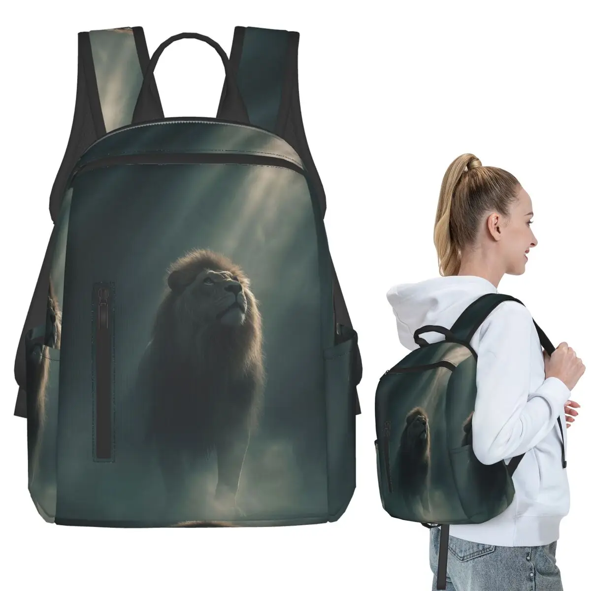 Mighty Lion Walking From Dark Backpack Student BookBag Kids School Bag Laptop Shoulder Bags Men Women
Mighty Lion Walking From Dark Backpack Student BookBag Kids School Bag Laptop Shoulder Bags Men Women