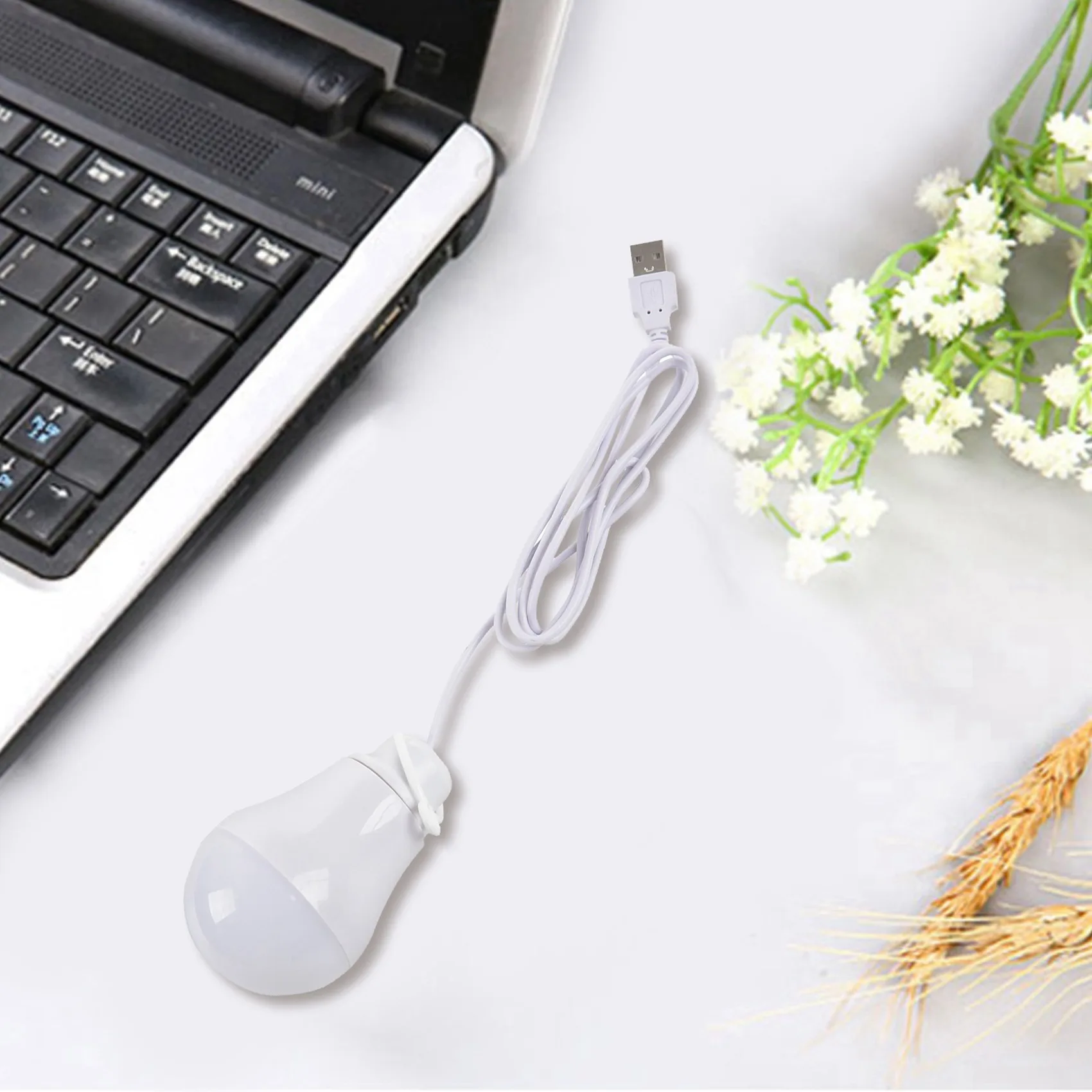 ABUP-2X DC5V 5W LED Bulb USB Lamp Portable White Light For Outdoor Laptop (White)
ABUP-2X DC5V 5W LED Bulb USB Lamp Portable White Light For Outdoor Laptop (White)