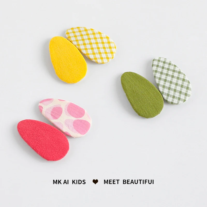 2 шт./компл., новые детские однотонные заколки в клетку с орнаментом в форме капли, модные заколки для девочек, заколки для волос, детские аксессуары для волос
2 шт./компл., новые детские однотонные заколки в клетку с орнаментом в форме капли, модные заколки для девочек, заколки для волос, детские аксессуары для волос