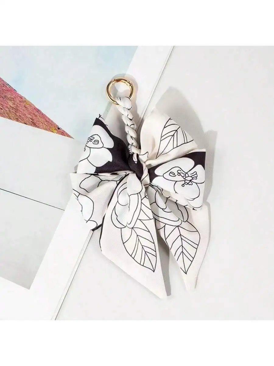 Camellia Floral Bowknot Scarf Keychain Bag Charm Car Accessory
Camellia Floral Bowknot Scarf Keychain Bag Charm Car Accessory