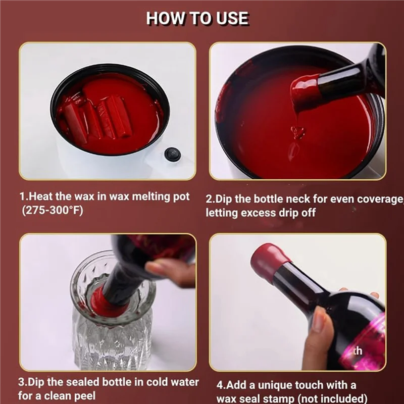 ABZS Bottle Sealing Wax Blocks - Resilient And Versatile Bottling Wax For Wine, 8 Wax Nuggets 0.5Lb With PTFE-Tape,Gold
ABZS Bottle Sealing Wax Blocks - Resilient And Versatile Bottling Wax For Wine, 8 Wax Nuggets 0.5Lb With PTFE-Tape,Gold