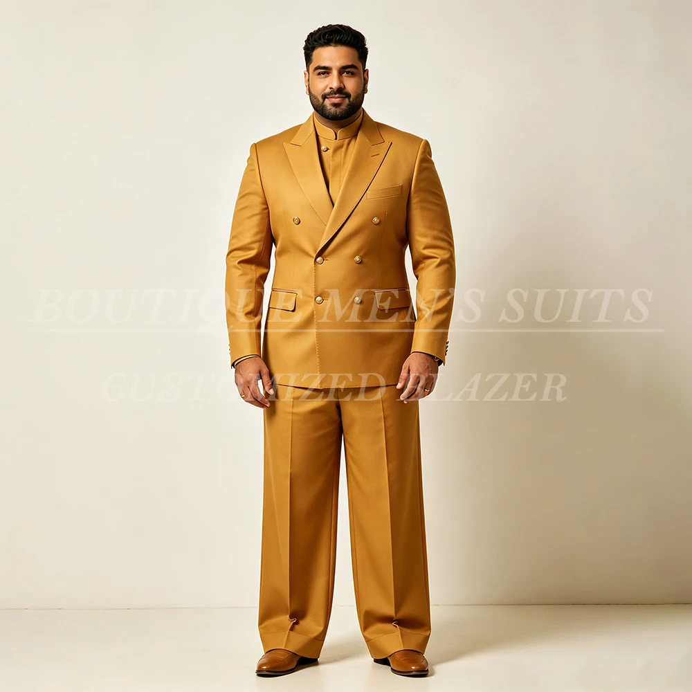 High Quality Men's Suits Formal Double Breasted Peak Lapel Blazer Plus Size Customized 2 Piece Jacket Panst Outfits
High Quality Men's Suits Formal Double Breasted Peak Lapel Blazer Plus Size Customized 2 Piece Jacket Panst Outfits