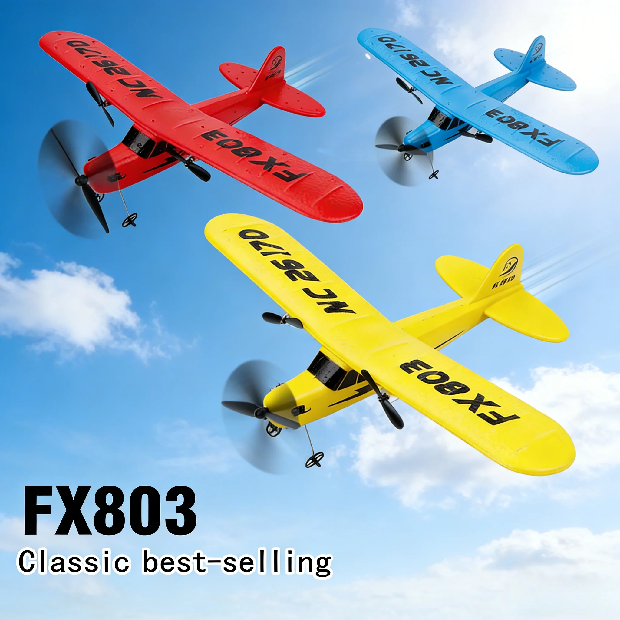 FX803 Radio Controlled Aircraft (2.4G 2-channel) EPP Foam Material Remote Control Flying Vehicle Large Glider Outdoor Flying Toy
FX803 Radio Controlled Aircraft (2.4G 2-channel) EPP Foam Material Remote Control Flying Vehicle Large Glider Outdoor Flying Toy