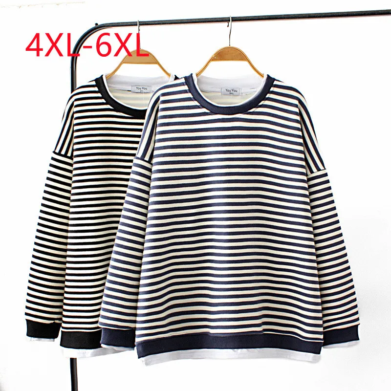 New 2022 Ladies Winter Plus Size Tops For Women Large Size O-neck Long Sleeve Striped Coat 4XL 5XL 6XL
New 2022 Ladies Winter Plus Size Tops For Women Large Size O-neck Long Sleeve Striped Coat 4XL 5XL 6XL