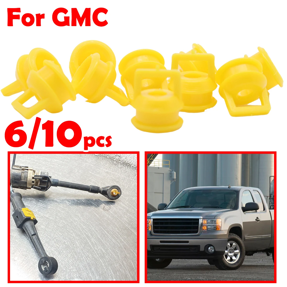 6/10pcs For GMC Acadia Sierra Denali Savana Shift Cable Linkage Bushing Repair Kit Rubber Bands Grommet Clips Car accessories
6/10pcs For GMC Acadia Sierra Denali Savana Shift Cable Linkage Bushing Repair Kit Rubber Bands Grommet Clips Car accessories