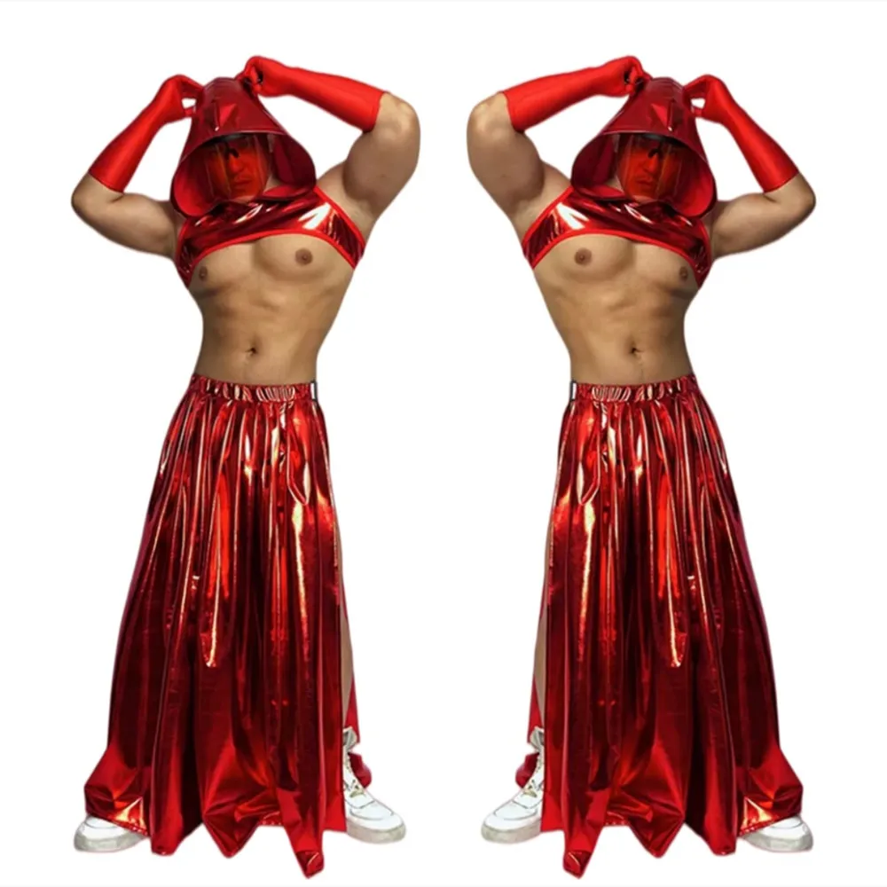 Nightclub Male Singer Dancer Stage Performance Clothes Sexy Gogo Dance Costume Red Laser Rave Outfits Party Show Festival Wear
Nightclub Male Singer Dancer Stage Performance Clothes Sexy Gogo Dance Costume Red Laser Rave Outfits Party Show Festival Wear