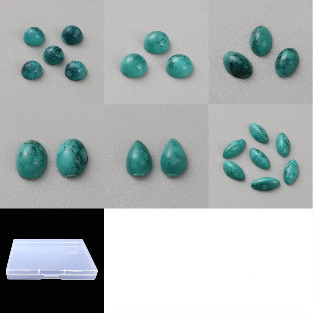 300Pcs 6 Styles Resin Imitation Turquoise Decoden Cabochons Mixed Shapes Turquoise 3~8x2~4mm 50pcs/style
300Pcs 6 Styles Resin Imitation Turquoise Decoden Cabochons Mixed Shapes Turquoise 3~8x2~4mm 50pcs/style