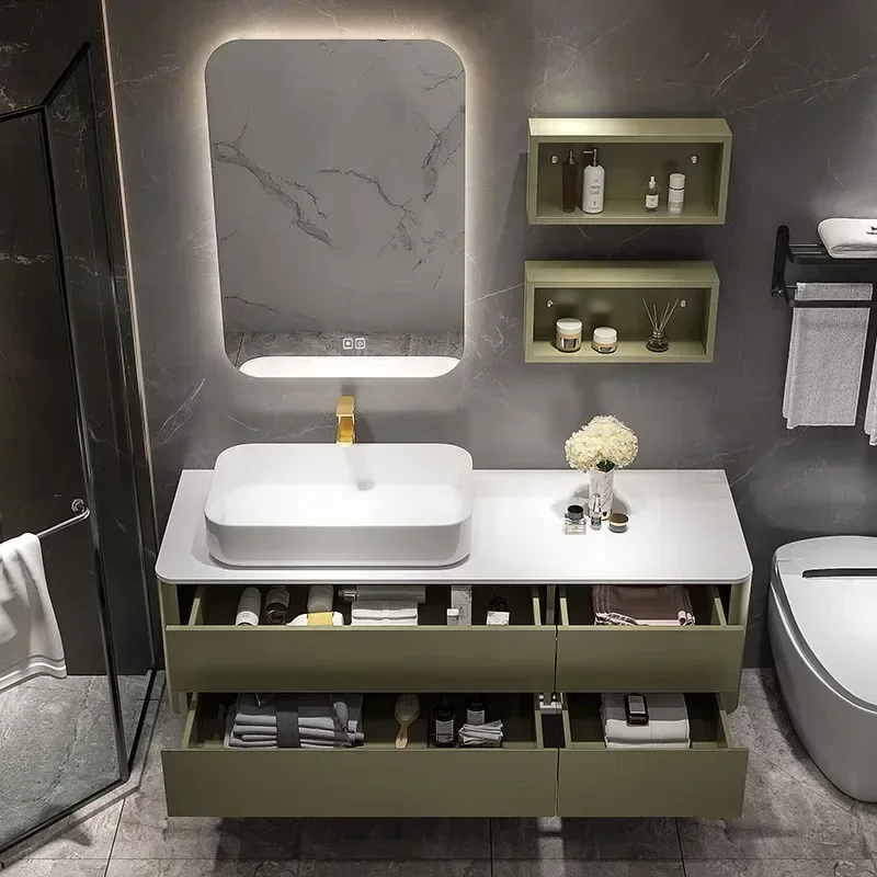 Organizer Toilet Bathroom Cabinets Vanity with Top Sink Slate Slab Integrated Washbasin Toilet Wall Modern Postmodern Furniture
Organizer Toilet Bathroom Cabinets Vanity with Top Sink Slate Slab Integrated Washbasin Toilet Wall Modern Postmodern Furniture