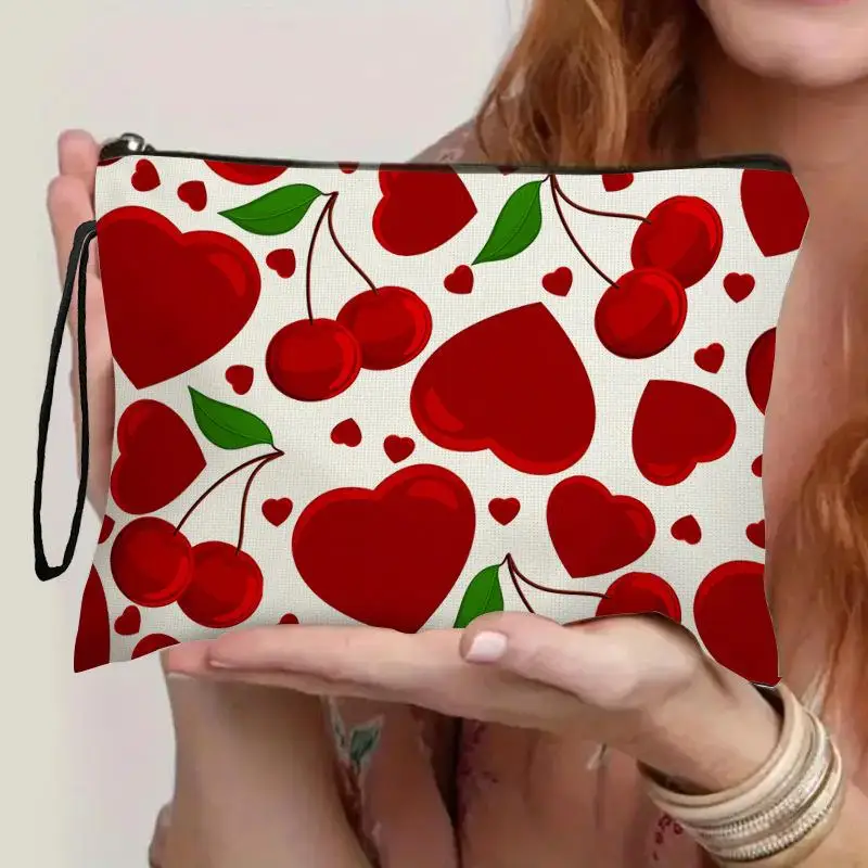 1Pc Trendy Love Cherry Cosmetic Bag Large Capacity Pencil Bag Travel Toiletry Bag Multifunctional Portable Makeup Storage Pouch
1Pc Trendy Love Cherry Cosmetic Bag Large Capacity Pencil Bag Travel Toiletry Bag Multifunctional Portable Makeup Storage Pouch