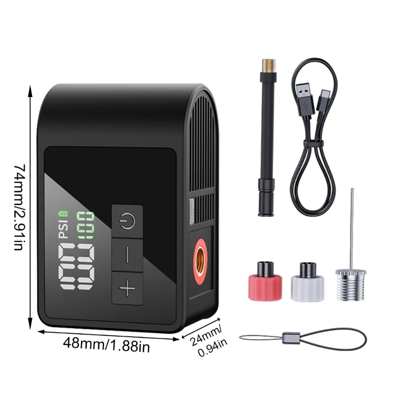 Легко носить с собой воздушный компрессор из АБС-пластика для велосипедов, функция автоматической остановки, адаптеры для считывания ЖК-дисплея H9EE
Легко носить с собой воздушный компрессор из АБС-пластика для велосипедов, функция автоматической остановки, адаптеры для считывания ЖК-дисплея H9EE