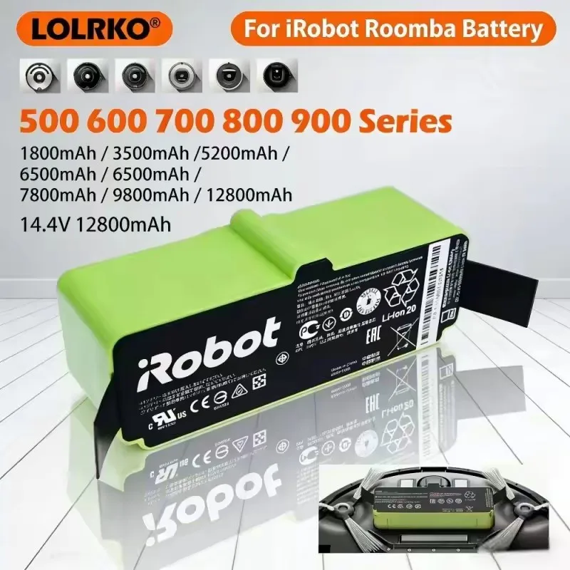 High-Capacity 12800mAh Battery for iRobot Compatible with Roomba 600 700 800 900 Series 960 895 890 860 695 680 690 675 640 614
High-Capacity 12800mAh Battery for iRobot Compatible with Roomba 600 700 800 900 Series 960 895 890 860 695 680 690 675 640 614