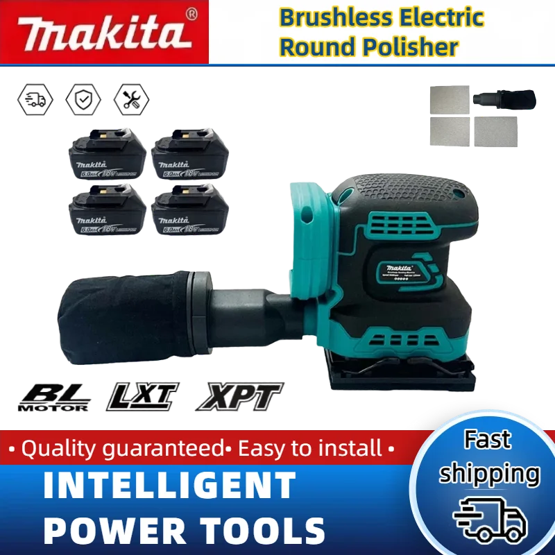 Makita 125mm/5'' Brushless Random Orbital Sander Variable Speed Sander Wood Polishing Cordless Lithium Brushless Sand Machine
Makita 125mm/5'' Brushless Random Orbital Sander Variable Speed Sander Wood Polishing Cordless Lithium Brushless Sand Machine