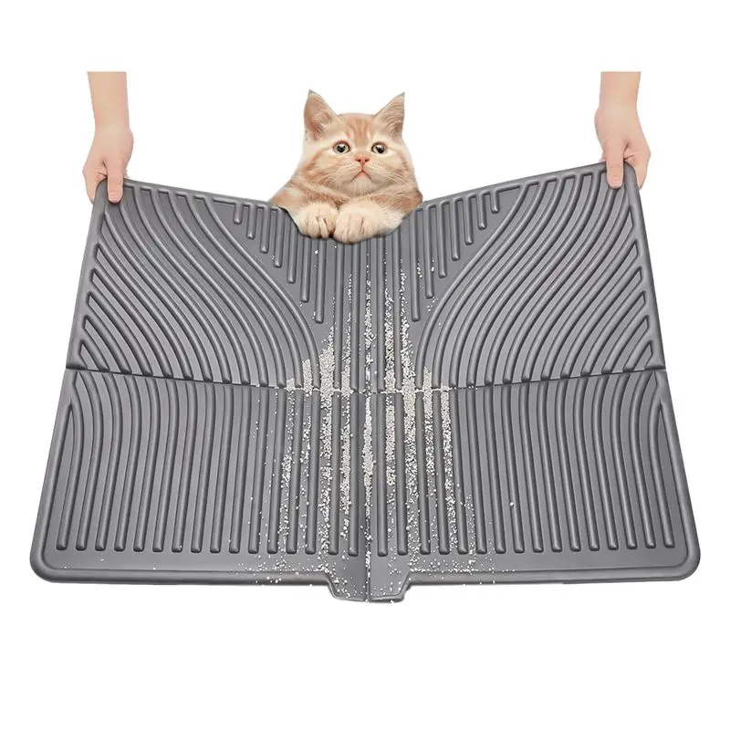 A67P-Cat Litter Mat, Large Kitty Litter Trapping Mat Soft On Kitty Paws, Litter Box Mat Keep Floor Clean
A67P-Cat Litter Mat, Large Kitty Litter Trapping Mat Soft On Kitty Paws, Litter Box Mat Keep Floor Clean