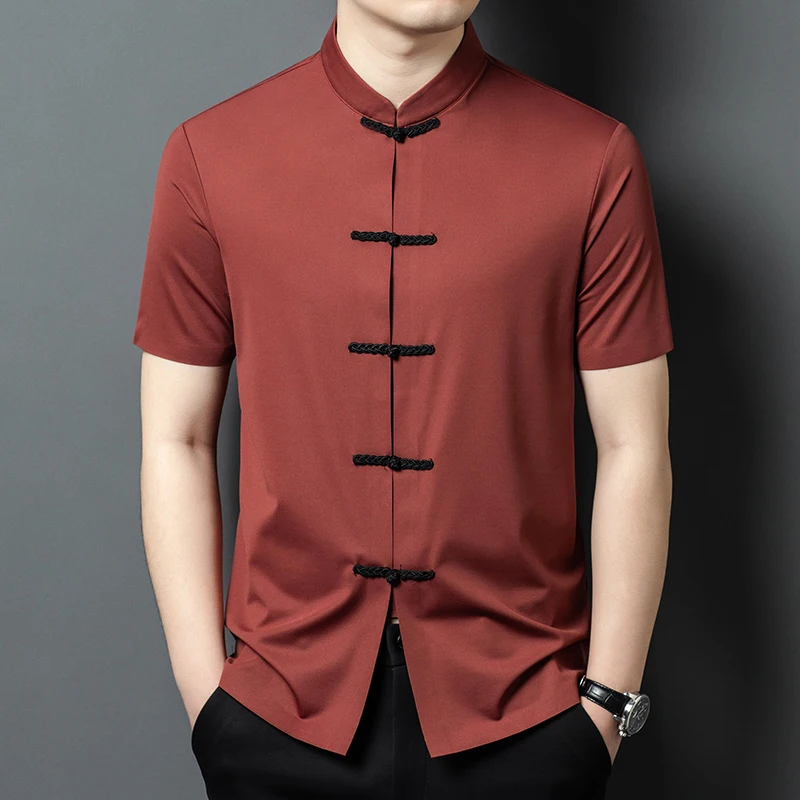 Сплошной цвет, костюм лягушки Тан, рубашки для мужчин, повседневные летние качественные рубашки с короткими рукавами, шелковистые, потрясающие, эластичные, Camisas De Hombre
Сплошной цвет, костюм лягушки Тан, рубашки для мужчин, повседневные летние качественные рубашки с короткими рукавами, шелковистые, потрясающие, эластичные, Camisas De Hombre