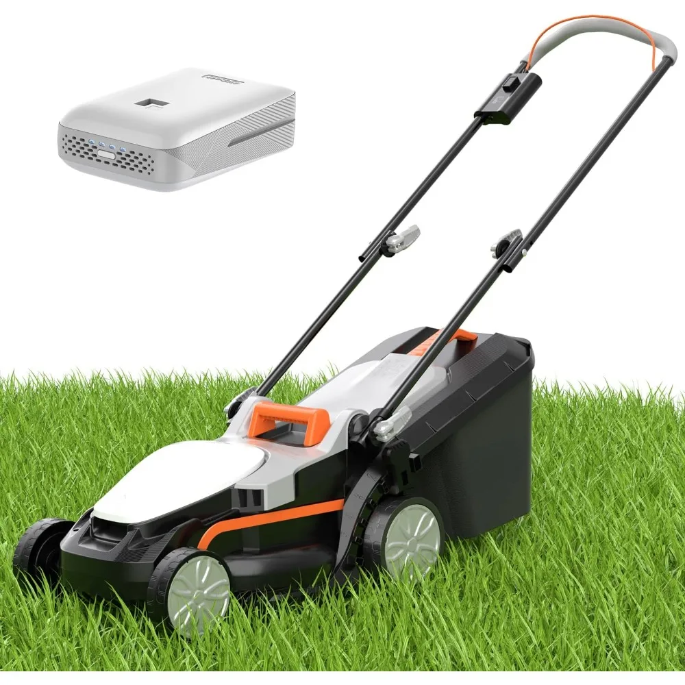 Litheli Electric Lawn Mower Cordless,Grass Cutter Machine for 1300 Sq.Ft.Lawnmower with Motor,13 in Cutting Width,8 Gallon Capac
Litheli Electric Lawn Mower Cordless,Grass Cutter Machine for 1300 Sq.Ft.Lawnmower with Motor,13 in Cutting Width,8 Gallon Capac