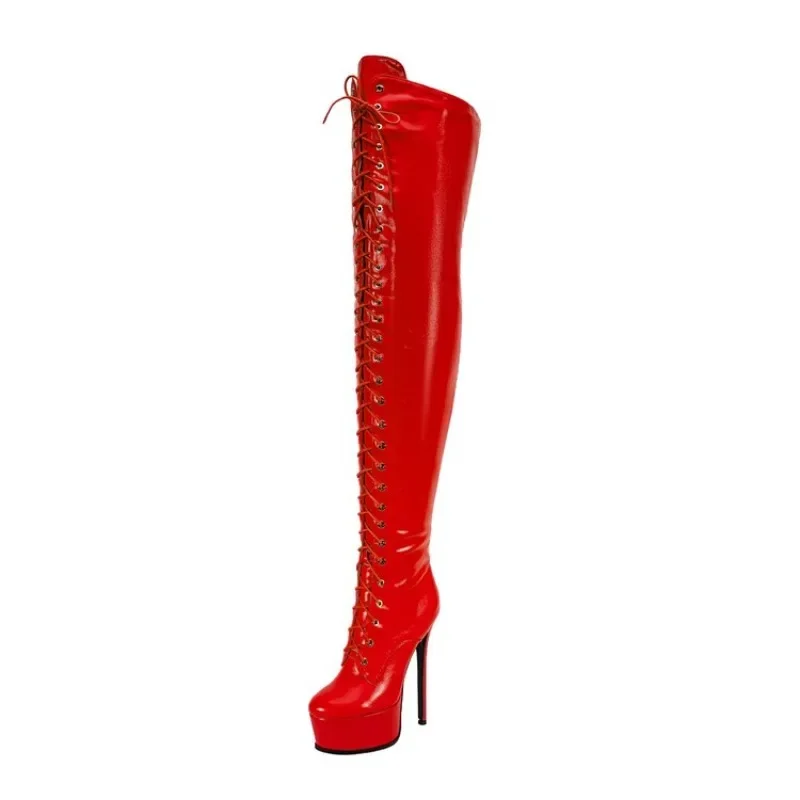 European and American Sexy Nightclub Pole Dance Runway Boots, Women's Side Zipper Knee High Thick Soled Slim High-heeled Boots
European and American Sexy Nightclub Pole Dance Runway Boots, Women's Side Zipper Knee High Thick Soled Slim High-heeled Boots