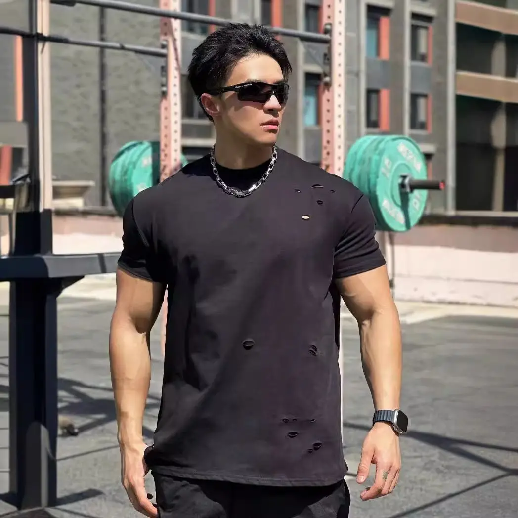 Men's 100℅ Cotton T-shirt Plain Baggy Male Tees Shirts Break Gym Tops Hole Ordinary Cheap Clothes Casual Luxury High Quality Hot
Men's 100℅ Cotton T-shirt Plain Baggy Male Tees Shirts Break Gym Tops Hole Ordinary Cheap Clothes Casual Luxury High Quality Hot