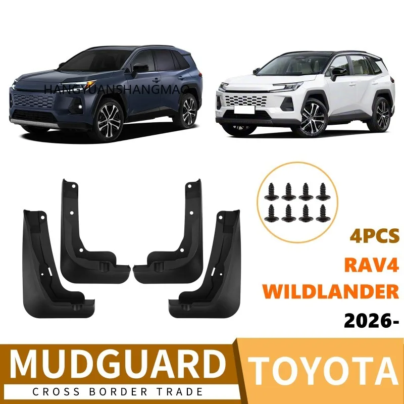 Mudflaps Fender for Toyota Wildlander RAV4 2026,Mud Flaps, Splash Guards, Front and Rear Wheels Fender,Accessories
Mudflaps Fender for Toyota Wildlander RAV4 2026,Mud Flaps, Splash Guards, Front and Rear Wheels Fender,Accessories