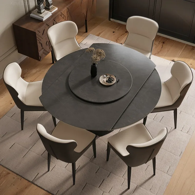 Marble Round Dining Extension Coffee Table Rotating Poker Dressing Luxury Table for Living Room Cocina Muebles Dining Furniture
Marble Round Dining Extension Coffee Table Rotating Poker Dressing Luxury Table for Living Room Cocina Muebles Dining Furniture