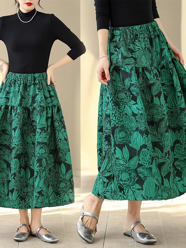 plus Size Puffy Skirt Women's Artistic Retro Faion Versatile Emed Floral f-length Skirt Korean Sle Casual A-line S...
plus Size Puffy Skirt Women's Artistic Retro Faion Versatile Emed Floral f-length Skirt Korean Sle Casual A-line S...