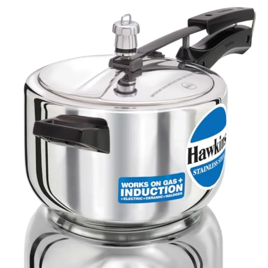 4 Litre Pressure Cooker Stainless Steel Inner Lid Cooker Induction Cooker Silver Hss40 4 L
4 Litre Pressure Cooker Stainless Steel Inner Lid Cooker Induction Cooker Silver Hss40 4 L