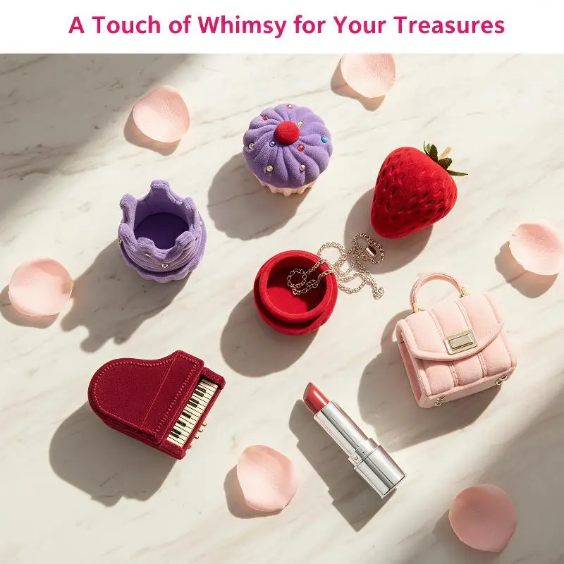 1Pc Lovely Velvet Jewelry Box Container Wedding Ring Box For Earrings Necklace Bracelet Display Gift Box Holder 13 Styles
1Pc Lovely Velvet Jewelry Box Container Wedding Ring Box For Earrings Necklace Bracelet Display Gift Box Holder 13 Styles