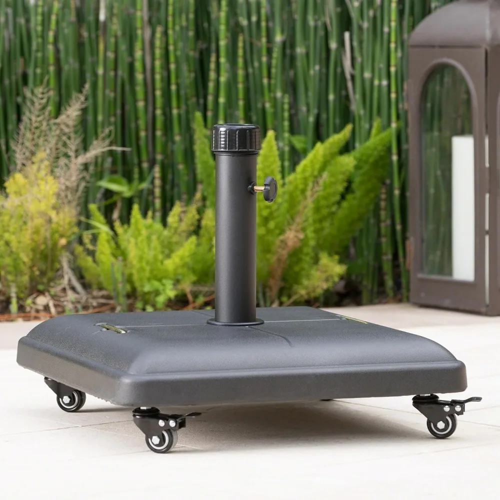 Sturdy and Stylish Outdoor Umbrella Base for Patios, Concrete Construction with Stainless Steel Handle, Black
Sturdy and Stylish Outdoor Umbrella Base for Patios, Concrete Construction with Stainless Steel Handle, Black