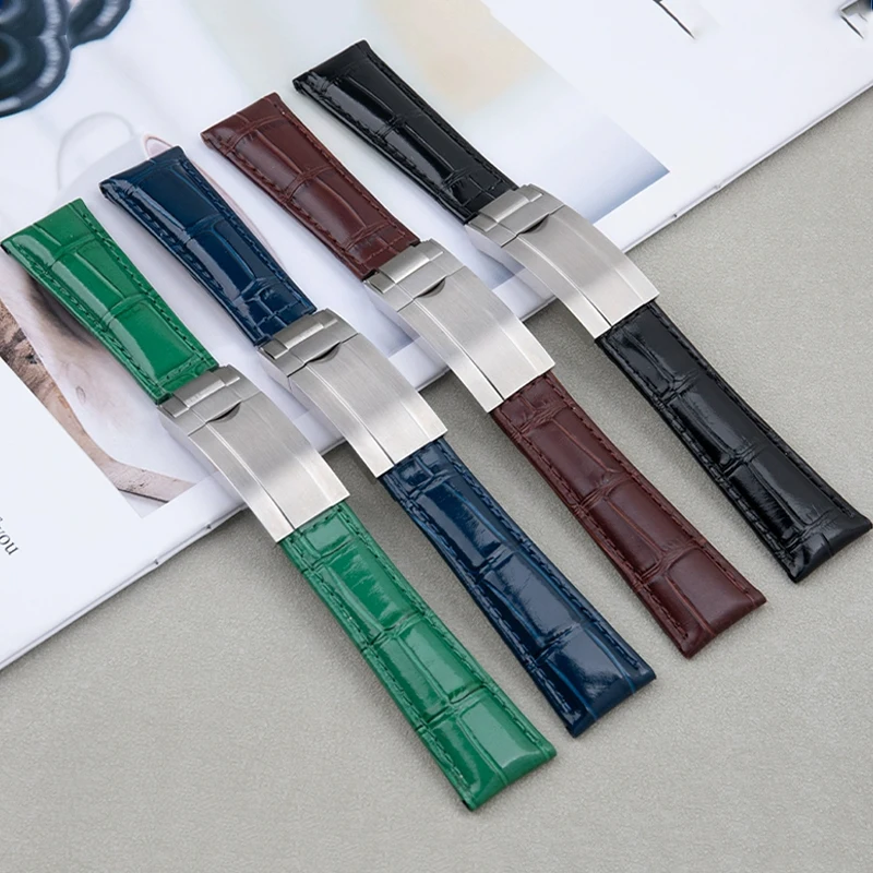 20mm Watch Bands Bracelet For Rolex SUBMARINER Yacht-Master DAYTONA GMT Crocodile Grain Leather Men Strap Watch Accessories
20mm Watch Bands Bracelet For Rolex SUBMARINER Yacht-Master DAYTONA GMT Crocodile Grain Leather Men Strap Watch Accessories