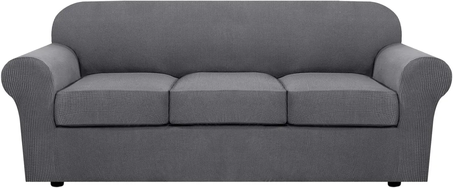 4 Piece Stretch Sofa Covers For 3 Cushion Couch Covers For Living Room Furniture Slipcovers (Base Cover Plus 3 Seat Cushion
4 Piece Stretch Sofa Covers For 3 Cushion Couch Covers For Living Room Furniture Slipcovers (Base Cover Plus 3 Seat Cushion