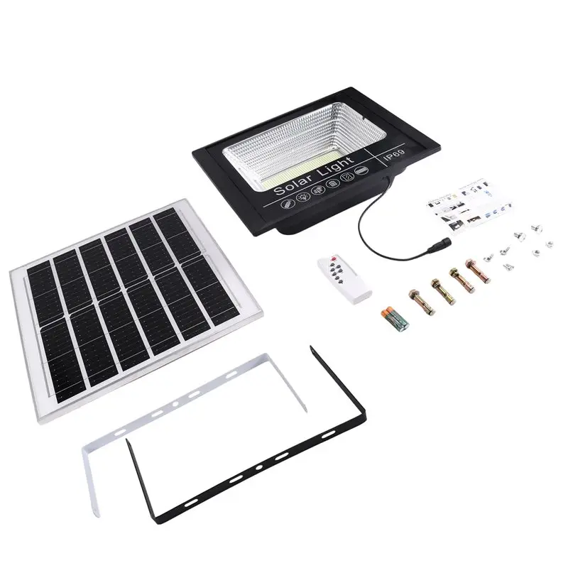 Dusk-To-Dawn Auto On/Off Solar Flood Light 300W With Remote Control IP67 Waterproof Outdoor Security Lighting System
Dusk-To-Dawn Auto On/Off Solar Flood Light 300W With Remote Control IP67 Waterproof Outdoor Security Lighting System