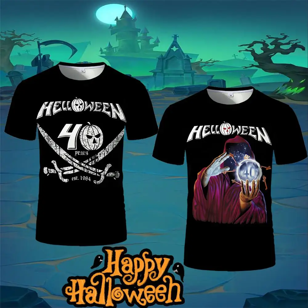 German Heavy Metal Rock Band Helloween Printed T-shirt Street Hip-hop Oversized Men's Tee Trendy Vintage Style Unisex Clothing
German Heavy Metal Rock Band Helloween Printed T-shirt Street Hip-hop Oversized Men's Tee Trendy Vintage Style Unisex Clothing