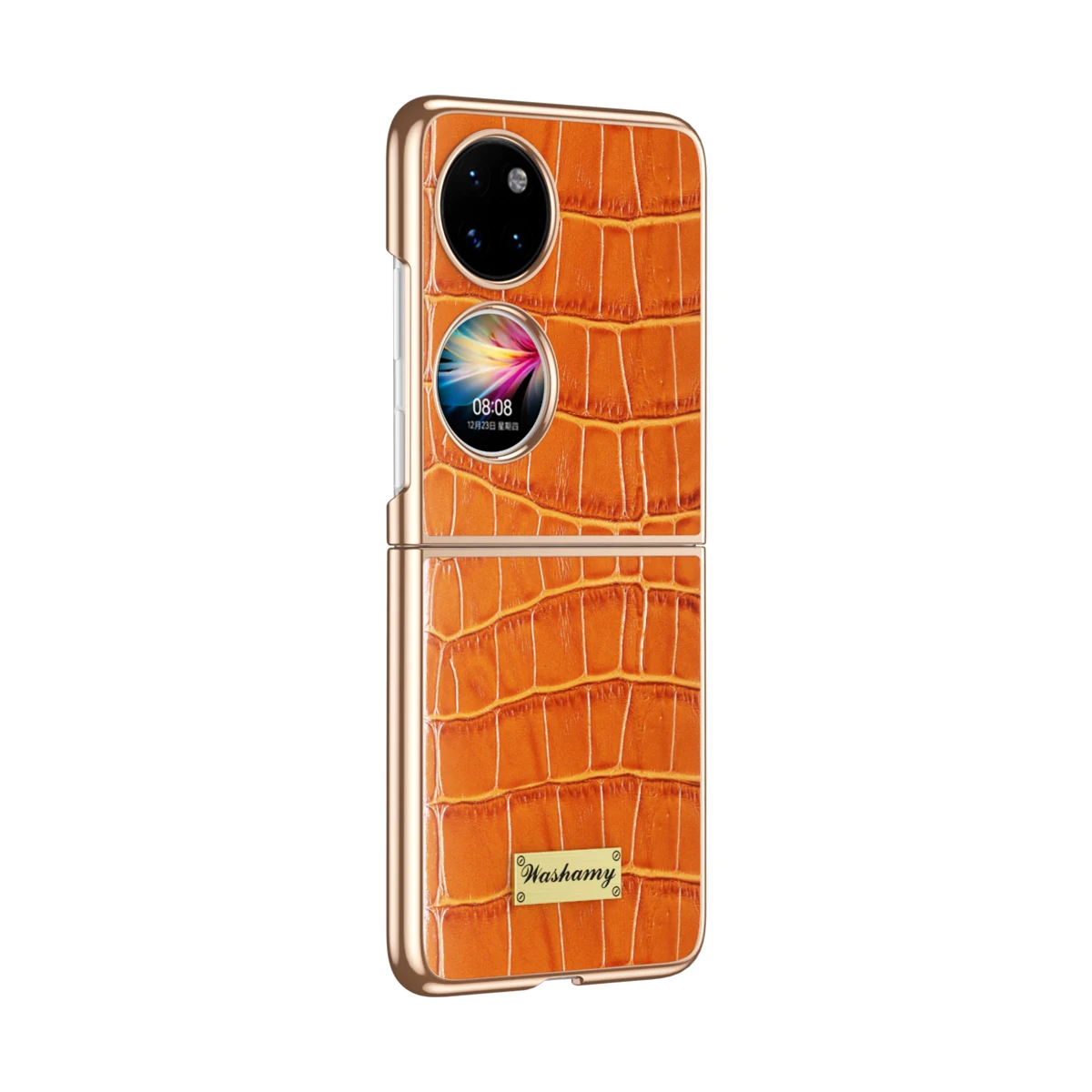 Plated crocodile pattern top-layer cowhide protective case for Huawei Pocket 2, scratch-resistant and drop-proof
Plated crocodile pattern top-layer cowhide protective case for Huawei Pocket 2, scratch-resistant and drop-proof