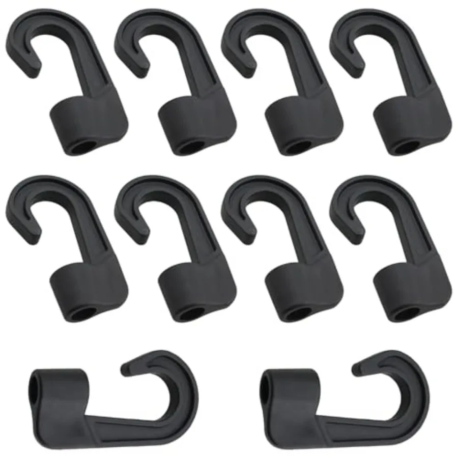10PCS Plastic Elastic Hooks Inner Diameter 9.5mm/0.37in Elastic Hook Buckles for Tent Ropes Bungee Nets Outdoor Gear Truck Carg
10PCS Plastic Elastic Hooks Inner Diameter 9.5mm/0.37in Elastic Hook Buckles for Tent Ropes Bungee Nets Outdoor Gear Truck Carg