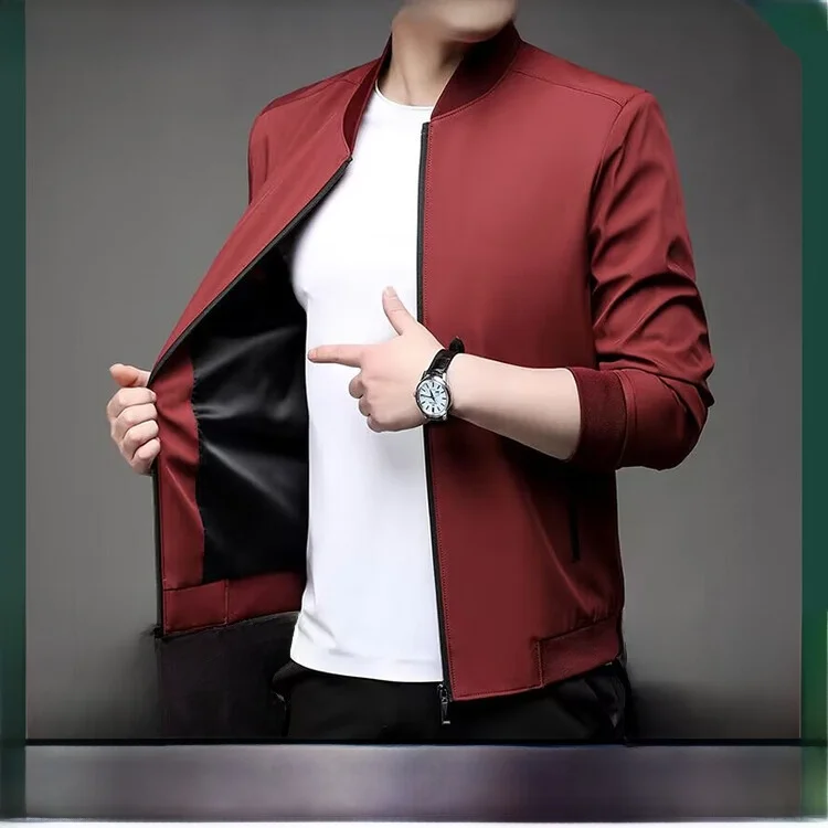 Мужская повседневная куртка-бомбер с воротником-стойкой для весны и осени, модная, универсальная, дышащая, в стиле «папиного» кэжуал
Мужская повседневная куртка-бомбер с воротником-стойкой для весны и осени, модная, универсальная, дышащая, в стиле «папиного» кэжуал