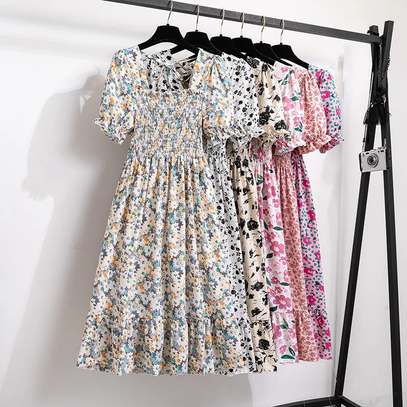 Summer Pleated Women Chiffon Dresses Casual Beach Holiday Short Sleeve Square Collar Woman Midi Dress Bohemian Mujer Vestidos
Summer Pleated Women Chiffon Dresses Casual Beach Holiday Short Sleeve Square Collar Woman Midi Dress Bohemian Mujer Vestidos