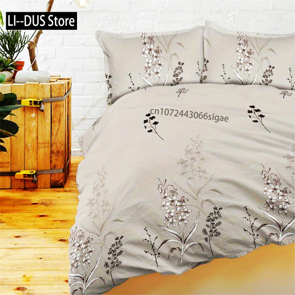 3-Piece Soft Grey Plant Printed Duvet Cover Set - Comfortable, Breathable, And Hypoallergenic Bedding For Bedroom And Guest Room
3-Piece Soft Grey Plant Printed Duvet Cover Set - Comfortable, Breathable, And Hypoallergenic Bedding For Bedroom And Guest Room