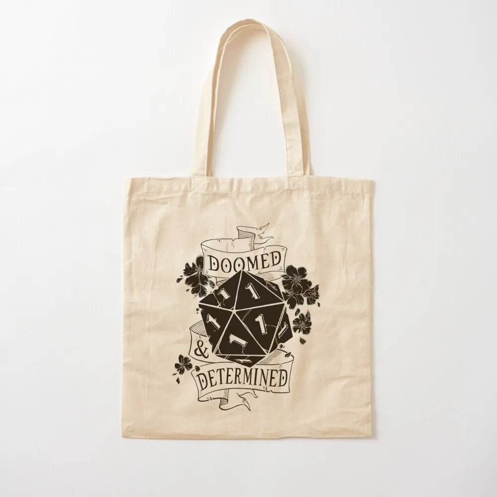Doomed & Determined White Tote Bag Customizable tote bag Women bags Canvas shoulder bag
Doomed & Determined White Tote Bag Customizable tote bag Women bags Canvas shoulder bag