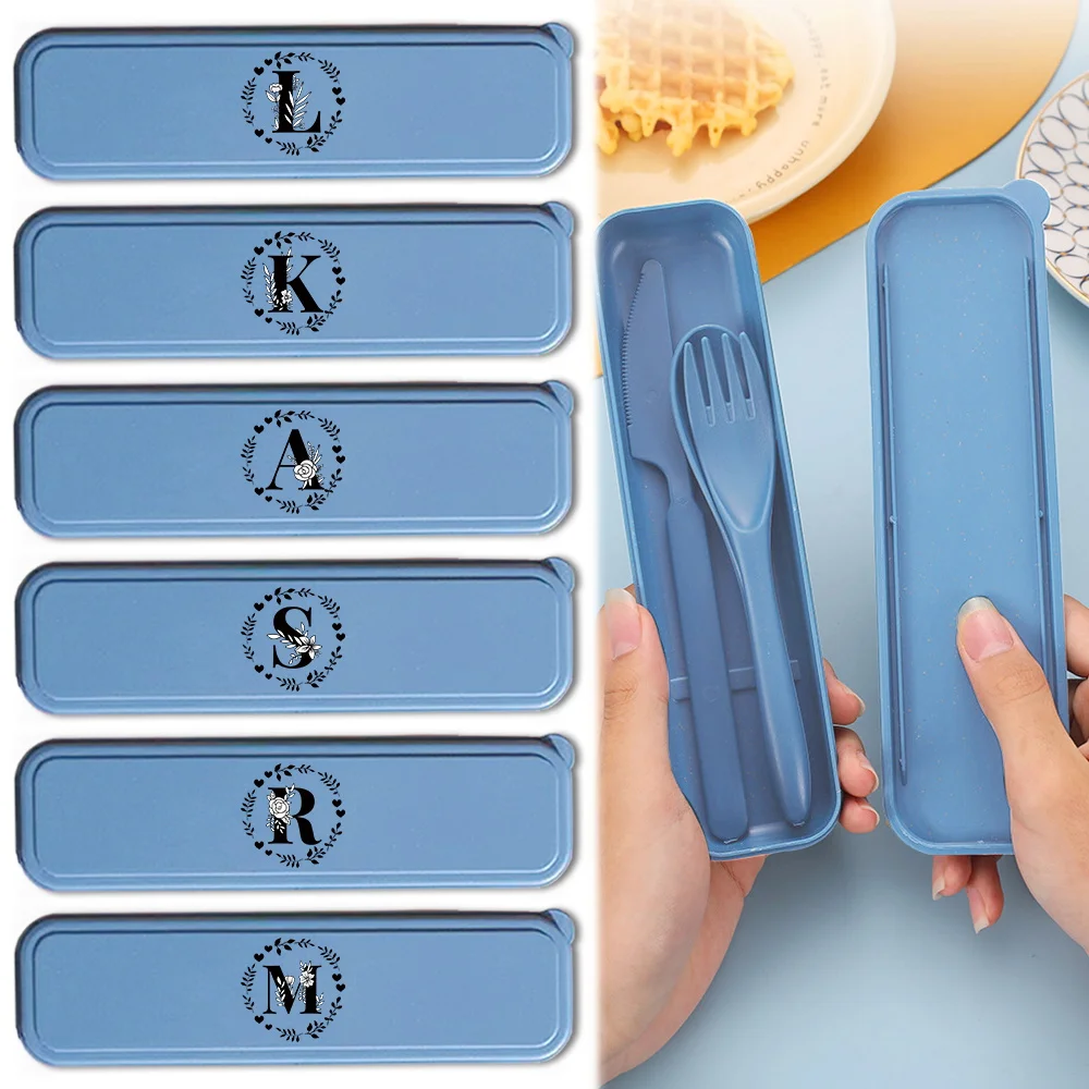 Student Office Travel Cutlery Set 3Pcs Reusable Knife Fork Spoon Wheat Straw Portable Utensils With Case Garland Letter Pattern
Student Office Travel Cutlery Set 3Pcs Reusable Knife Fork Spoon Wheat Straw Portable Utensils With Case Garland Letter Pattern