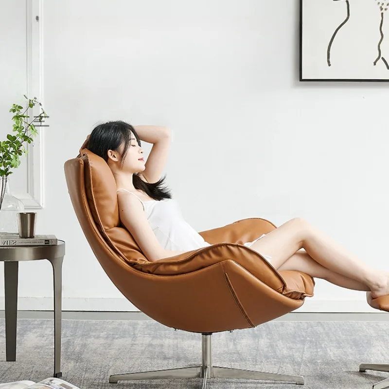 Leather lazy chairliving roomlight luxury, single sofareclining snail swivel lounge chair
Leather lazy chairliving roomlight luxury, single sofareclining snail swivel lounge chair