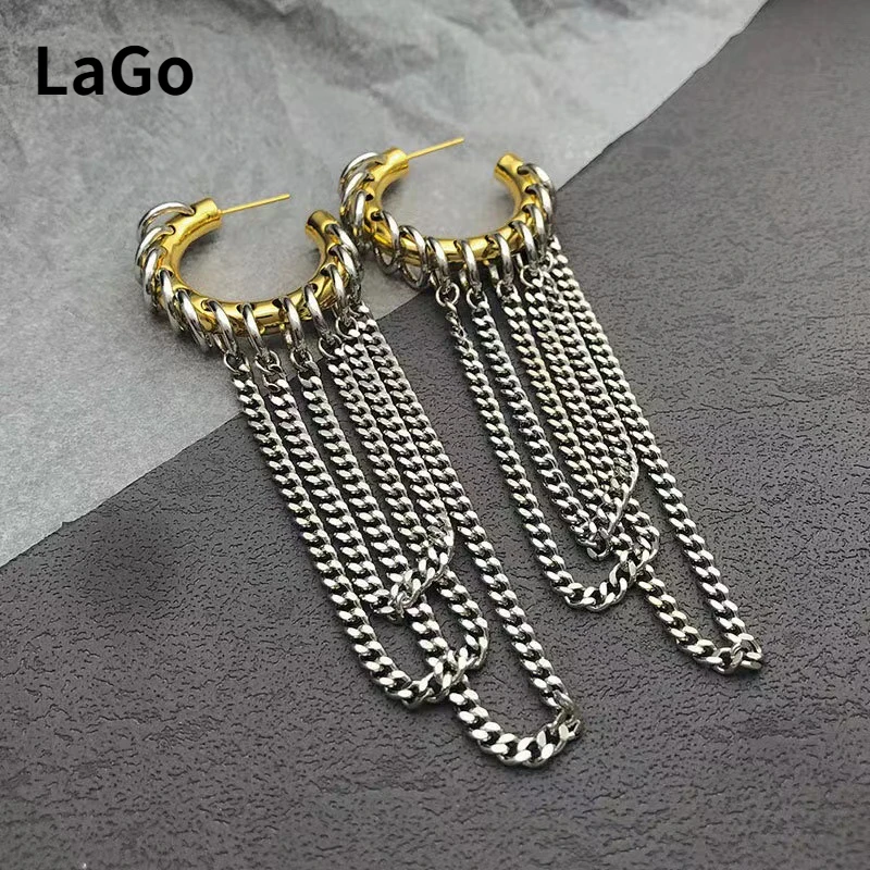 Modern Jewelry European and American Design Metal Tassel Earrings For Women Party Gifts Cool Trend Ear Accessories Hot Selling
Modern Jewelry European and American Design Metal Tassel Earrings For Women Party Gifts Cool Trend Ear Accessories Hot Selling