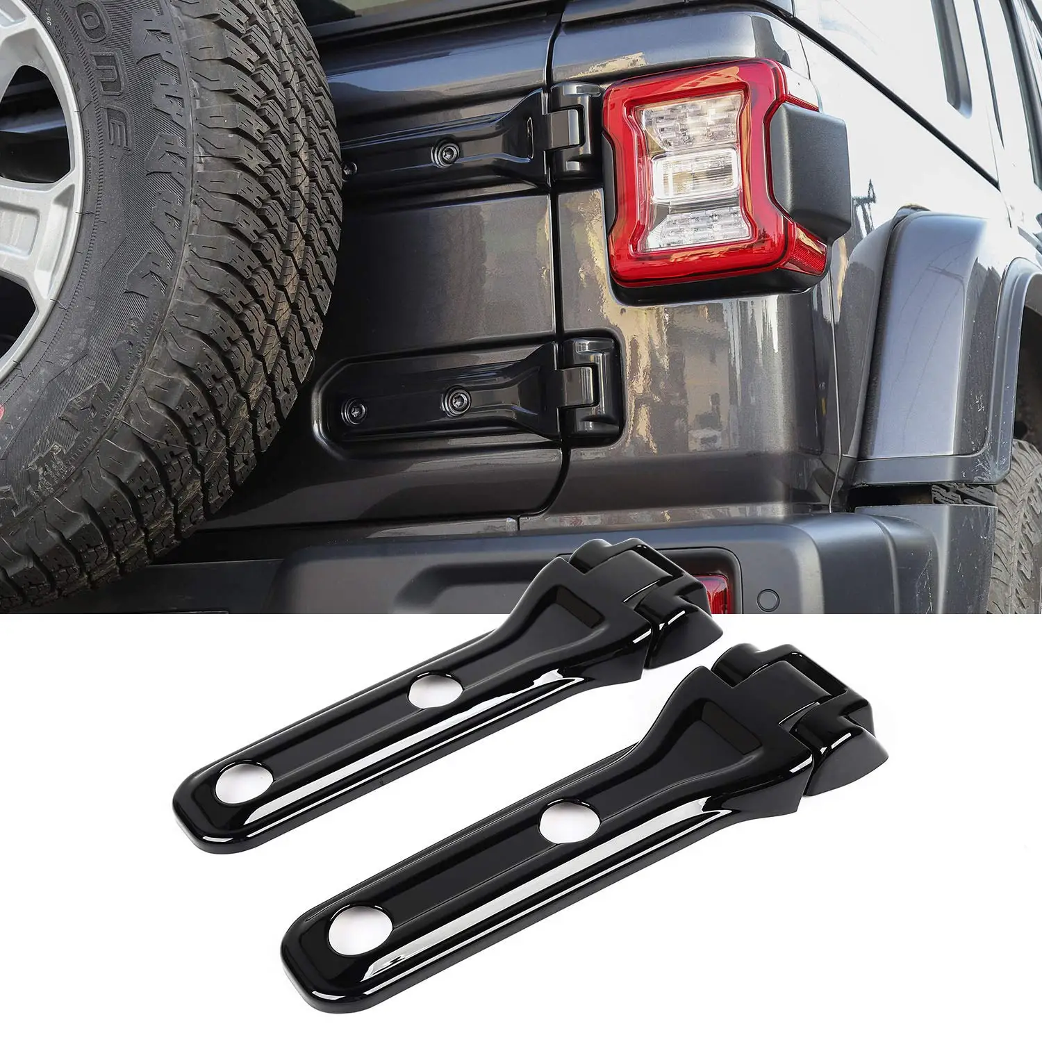 Spare Tire Bracket Hinge Cover Trim for 2018-2019 Jeep Wrangler JL Car Accessories,
Spare Tire Bracket Hinge Cover Trim for 2018-2019 Jeep Wrangler JL Car Accessories,