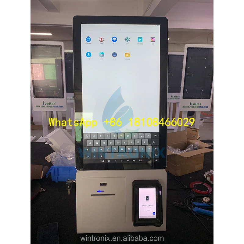 Printer Scanner Self Service Order Payment Kiosk 21.5 32 Inch Desktop Android or windows Self Service Kiosk Machine with
Printer Scanner Self Service Order Payment Kiosk 21.5 32 Inch Desktop Android or windows Self Service Kiosk Machine with
