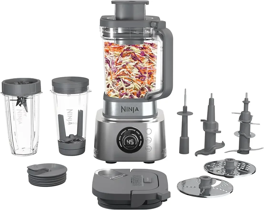Мощный блендер SS401 Foodi Ultimate System с кувшином для смешивания и обработки продуктов на 72 унции, кувшин для смузи XL и питательный Ex
Мощный блендер SS401 Foodi Ultimate System с кувшином для смешивания и обработки продуктов на 72 унции, кувшин для смузи XL и питательный Ex