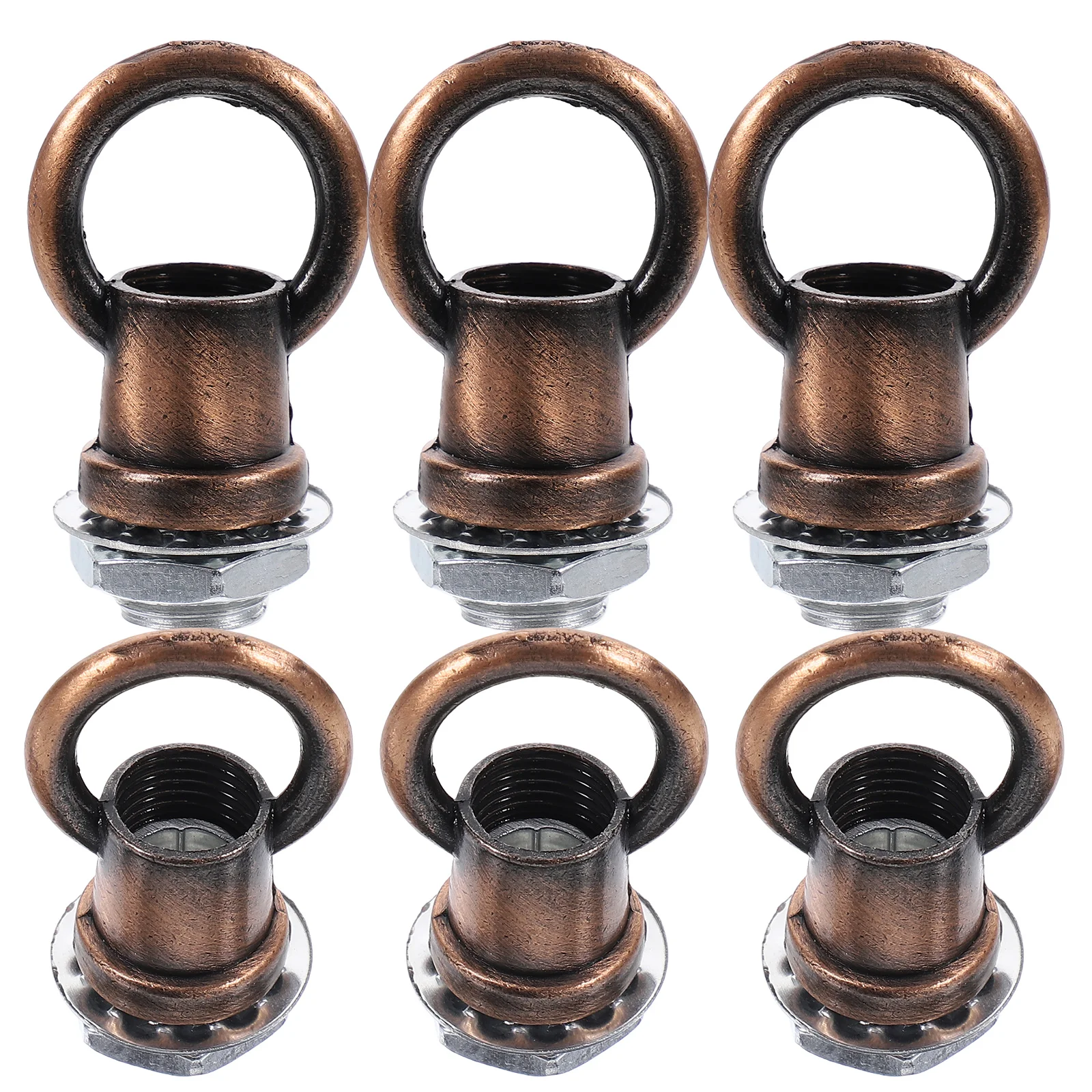 6 Pcs Ring Hook Hanging Lamp Shade Adapter Full Teeth Pendant Eye Bolts Swag Ceiling Iron Light Fixture
6 Pcs Ring Hook Hanging Lamp Shade Adapter Full Teeth Pendant Eye Bolts Swag Ceiling Iron Light Fixture