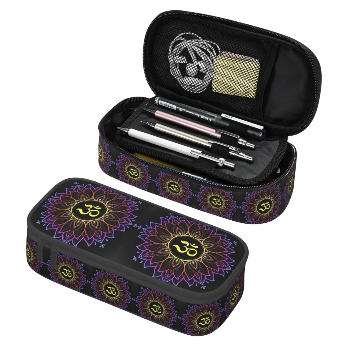 Gold Golden Mandala Om Yoga Aum Ohm Henna Pencil Cases Pen Holder Storage Stationery Supplies Big Capacity Pen Box Pencil Bag
Gold Golden Mandala Om Yoga Aum Ohm Henna Pencil Cases Pen Holder Storage Stationery Supplies Big Capacity Pen Box Pencil Bag